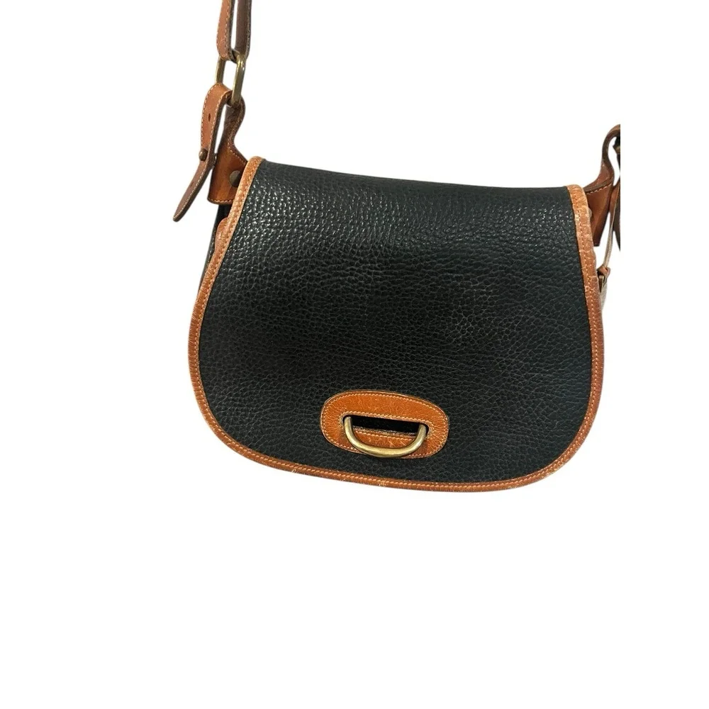 Vintage Dooney & Bourke All-Weather Leather Large‎ Horseshoe Bag Crossbody